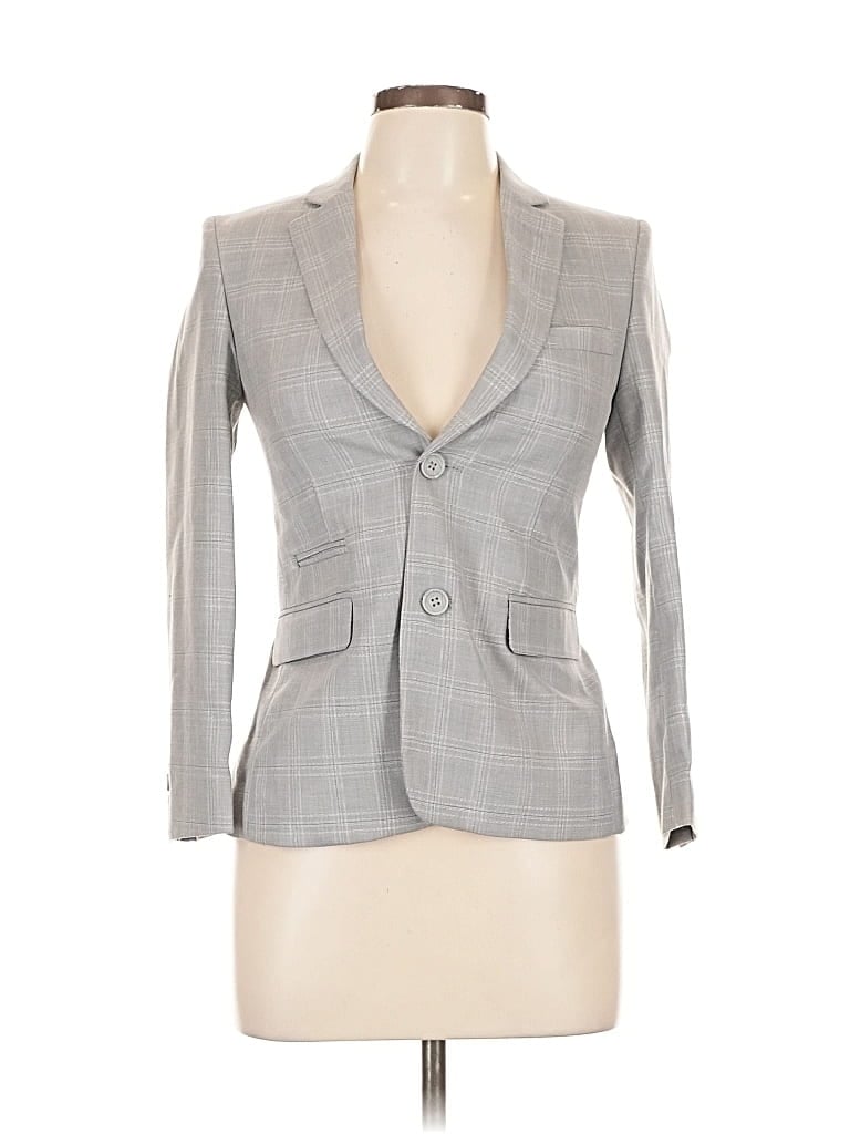 Pre-owned Isaac Mizrahi New York Blazer Jacket In Gray