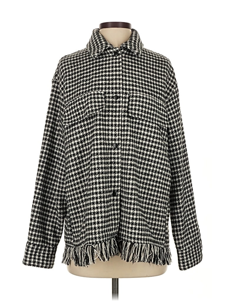 Pre-owned Zara Jacket In Gray