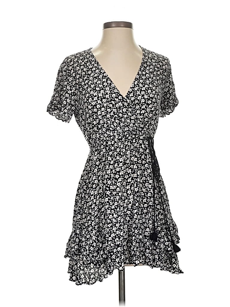Pre-owned Loft Beach Casual Dress In Black