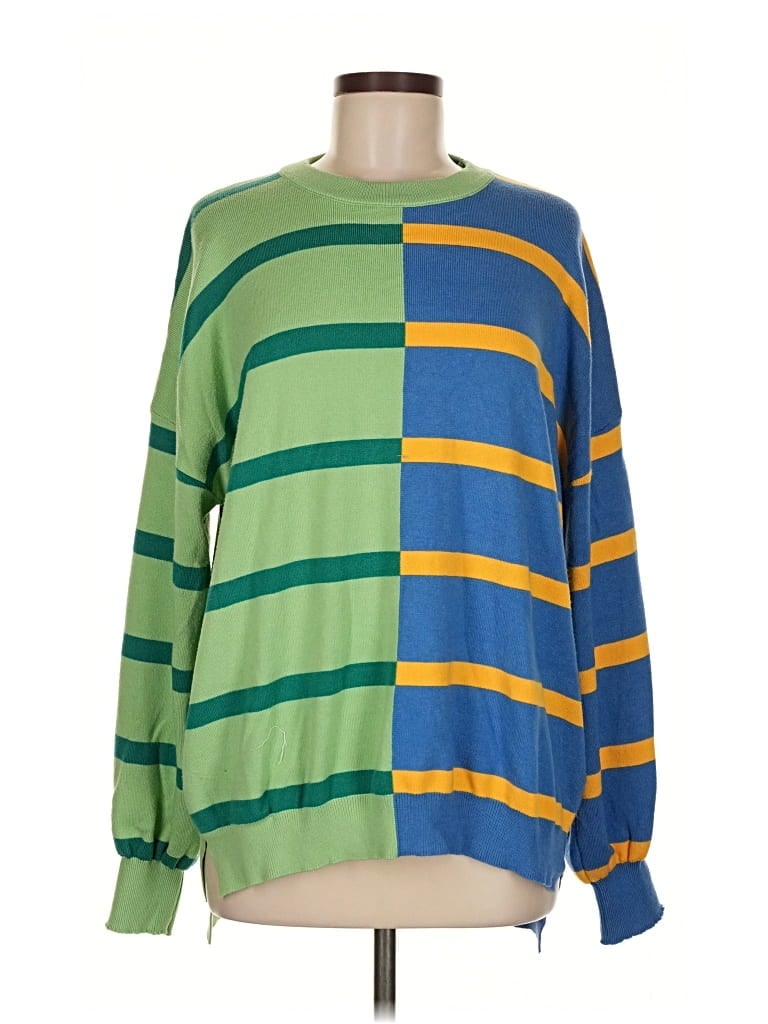 Pre-owned Unbranded Pullover Sweater In Green