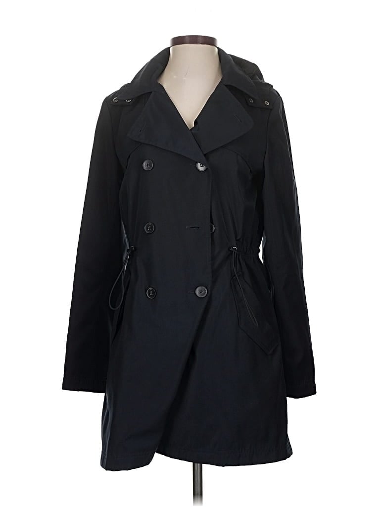 Pre-owned Theory Trenchcoat In Black