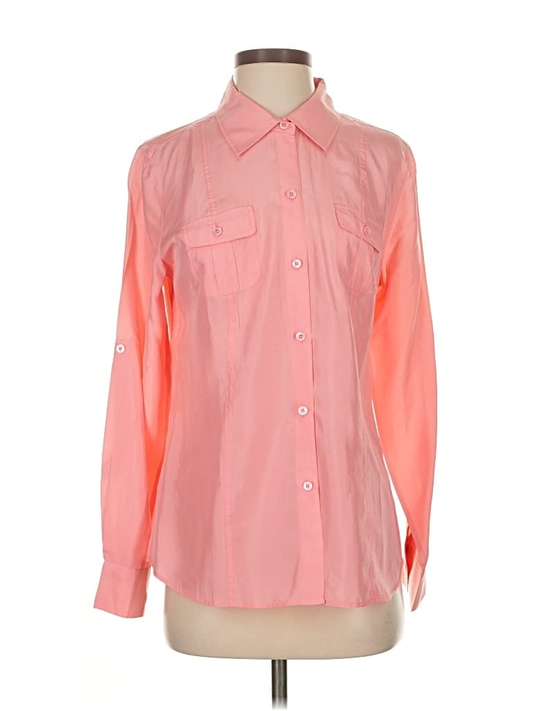 Pre-owned Tommy Bahama Long Sleeve Button Down Shirt In Pink