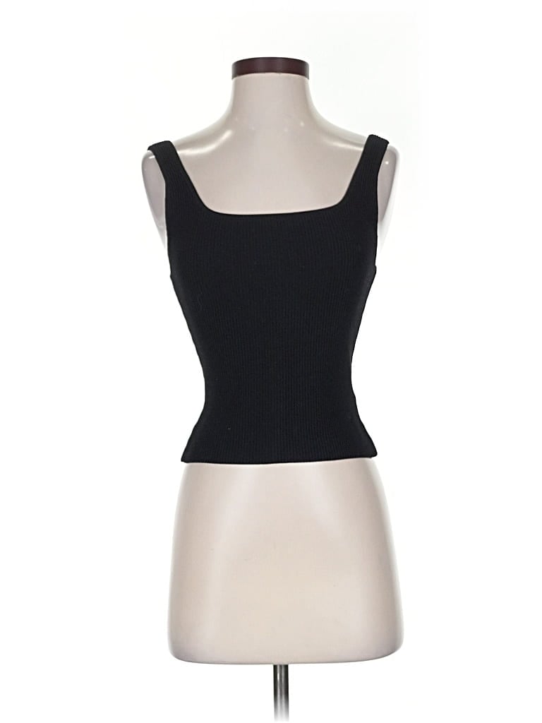 Pre-owned Babaton Tank Top Black Strapless Neckline Tops