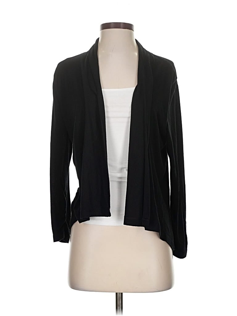 Pre-owned Chico's Cardigan Sweater In Black