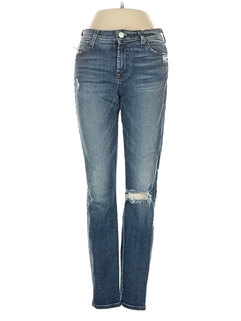 Pre-owned 7 For All Mankind Jeans In Blue