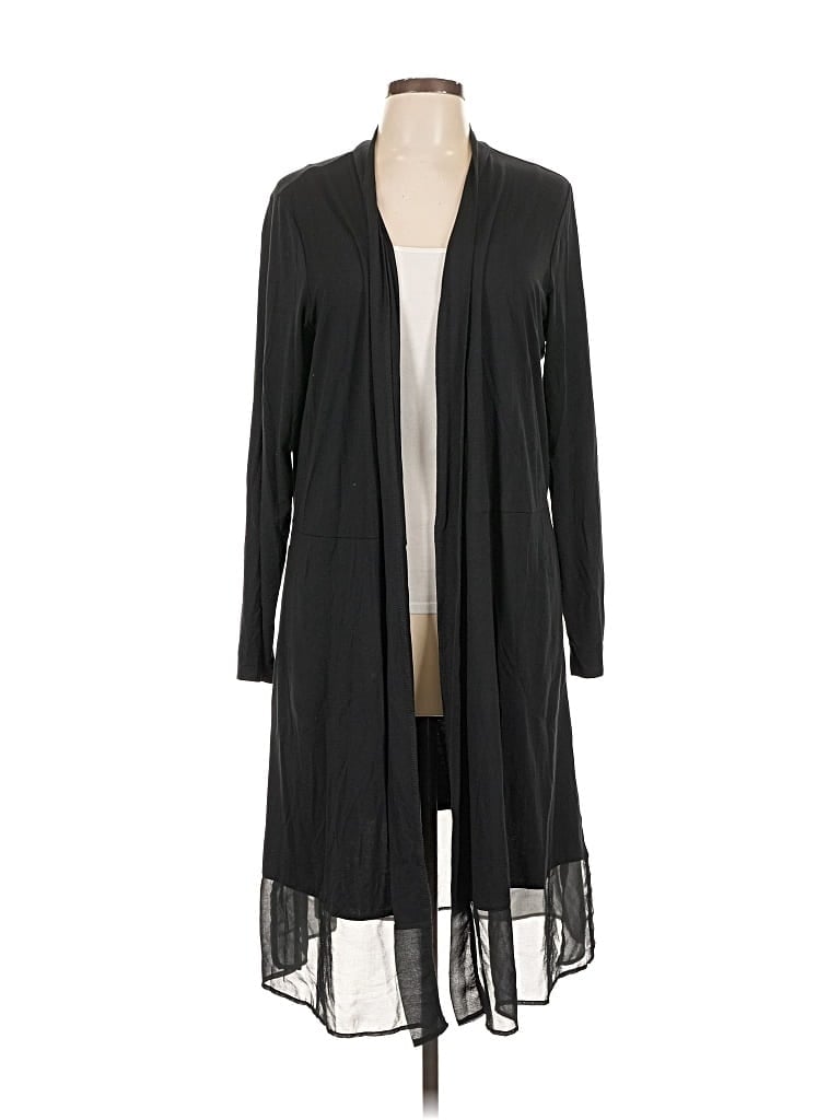 Pre-owned Logo By Lori Goldstein Cardigan Sweater In Black