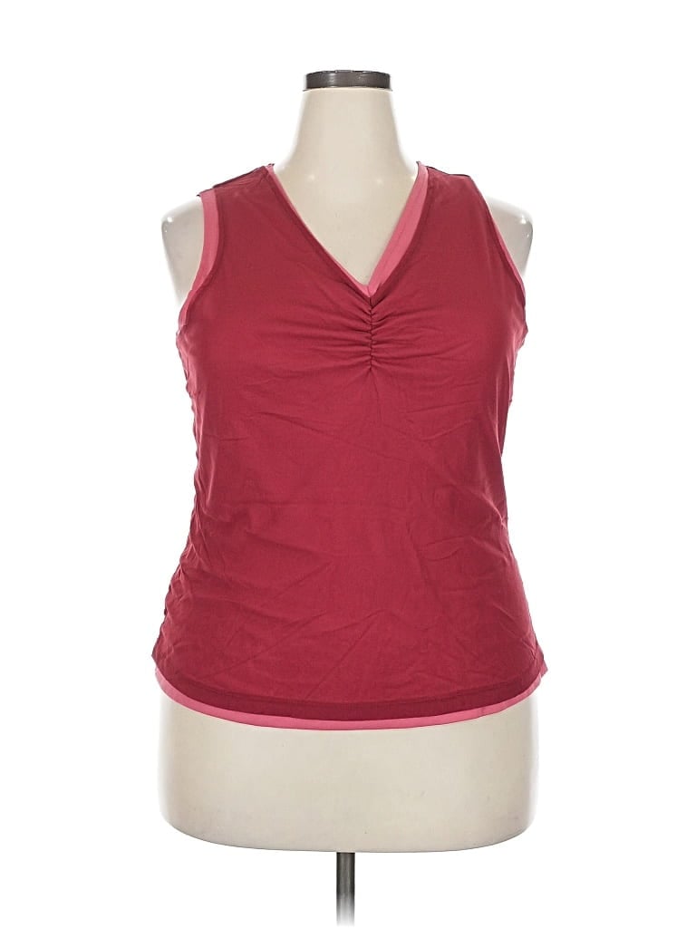 Pre-owned Venezia Sleeveless Top Red Halter Neckline Tops