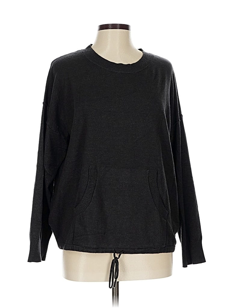 Pre-owned Max Studio Pullover Sweater In Black