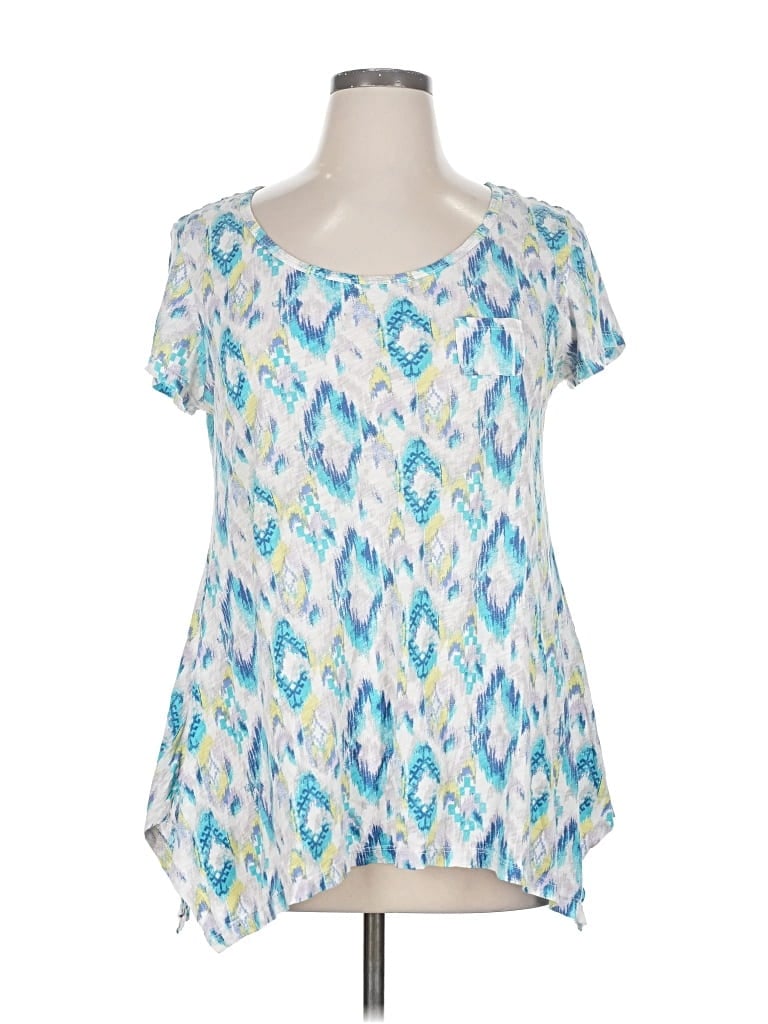 Pre-owned Fresh Produce Short Sleeve T-shirt In Blue