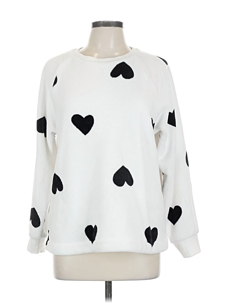 Pre-owned Ann Taylor Loft Pullover Sweater In White