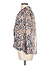Veronica M. Paisley Tan Long Sleeve Blouse Size L - photo 5