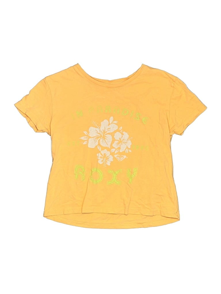 Pre-owned Roxy Kids' Short Sleeve T-shirt In Yellow