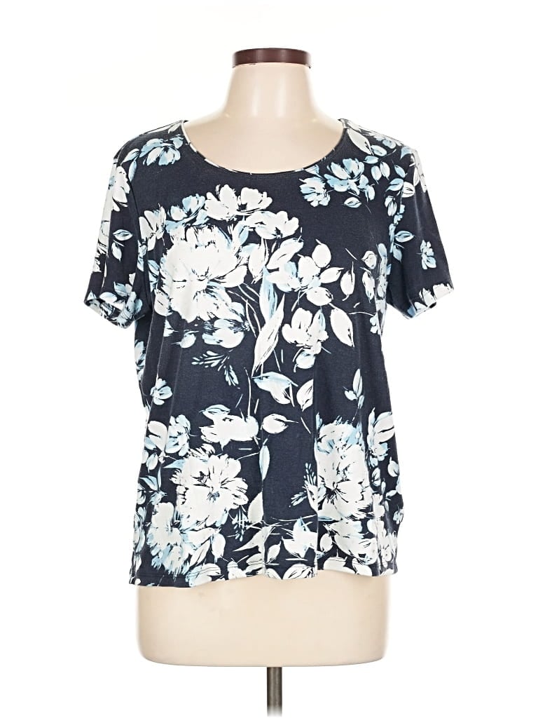 Pre-owned Style & Co Short Sleeve T-shirt In Blue