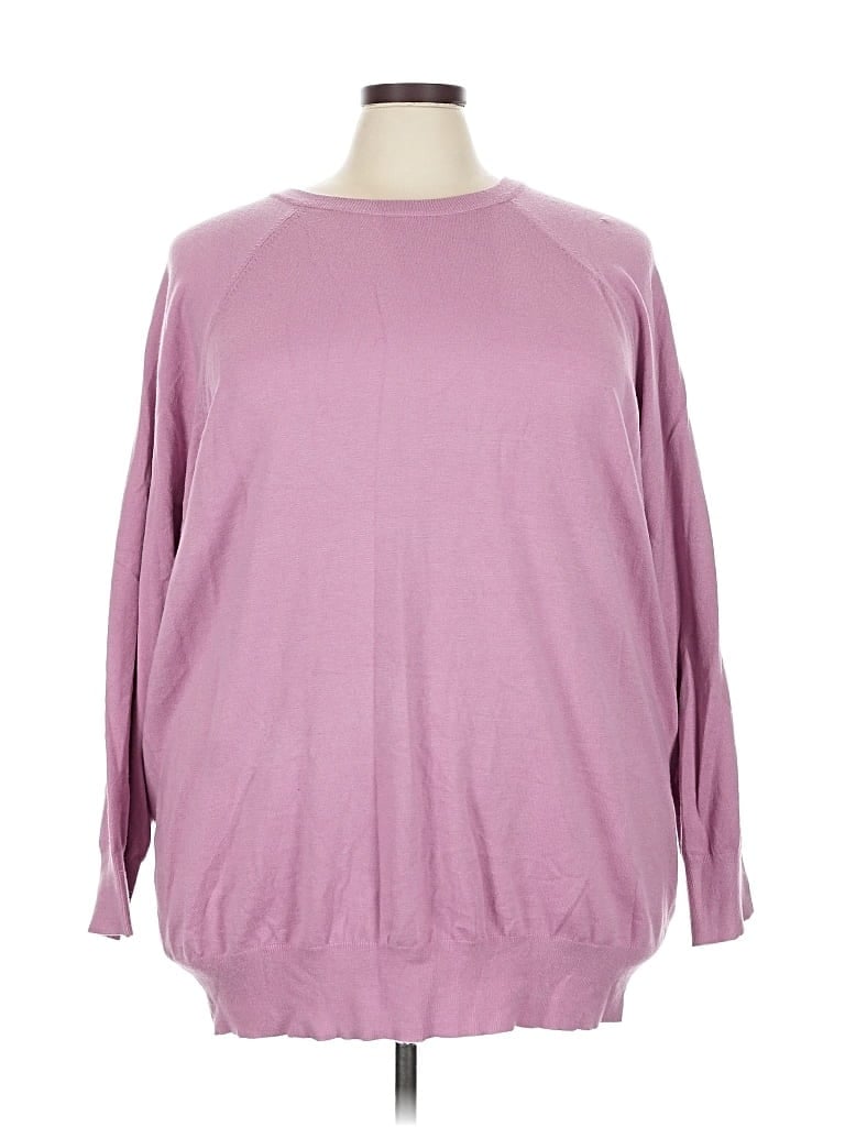 Pre-owned Torrid 3/4 Sleeve T-shirt In Purple