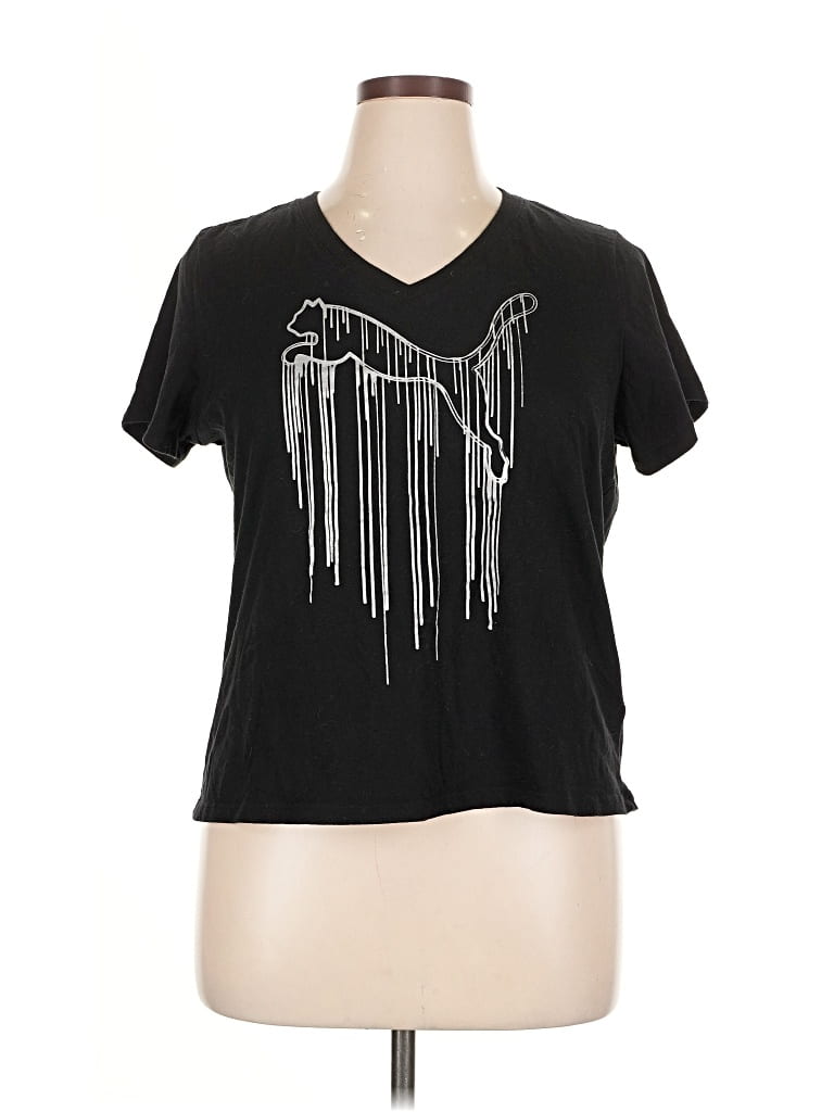 Pre-owned Puma Short Sleeve T-shirt In Black