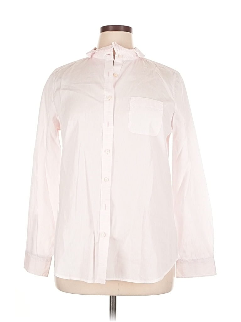Pre-owned Gap Long Sleeve Blouse In Pink