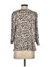Charlotte Animal Print Ivory 3/4 Sleeve Blouse Size S - photo 2
