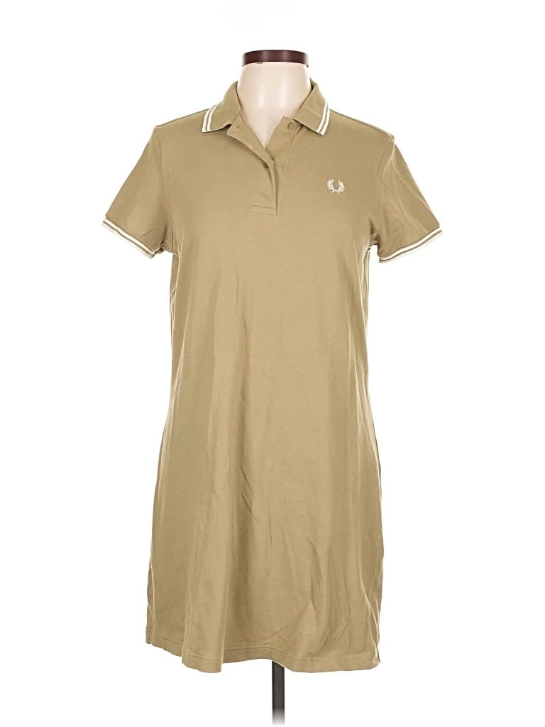 Pre-owned Fred Perry Casual Dress In Brown