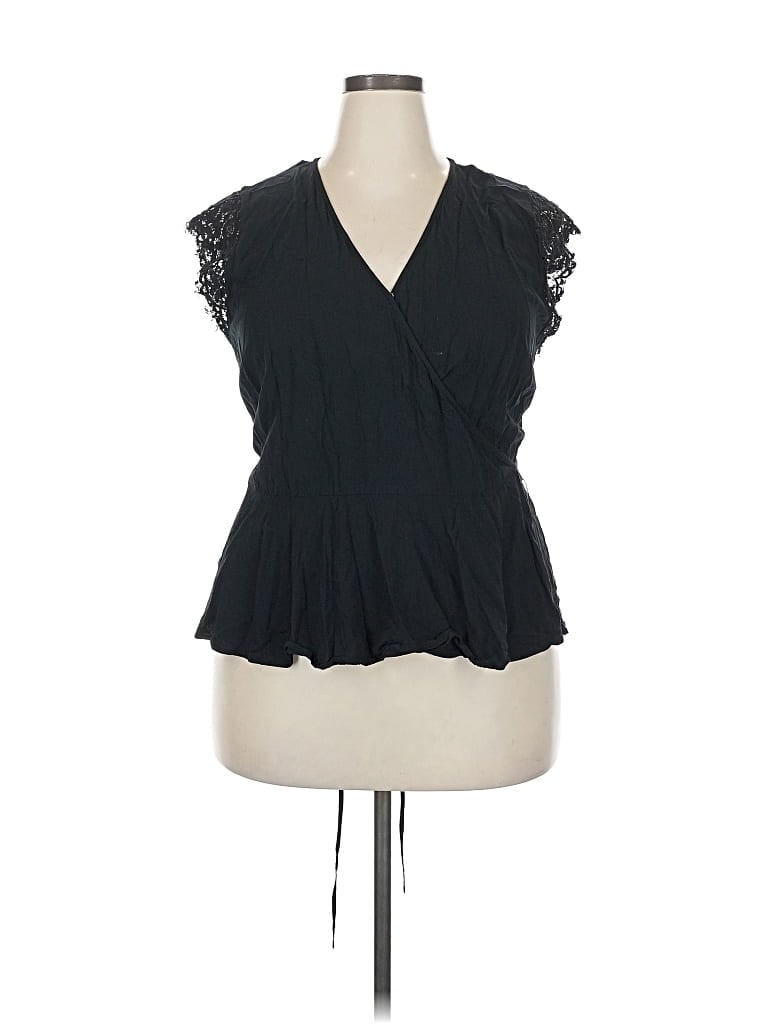 Pre-owned Ann Taylor Loft Sleeveless Blouse In Black