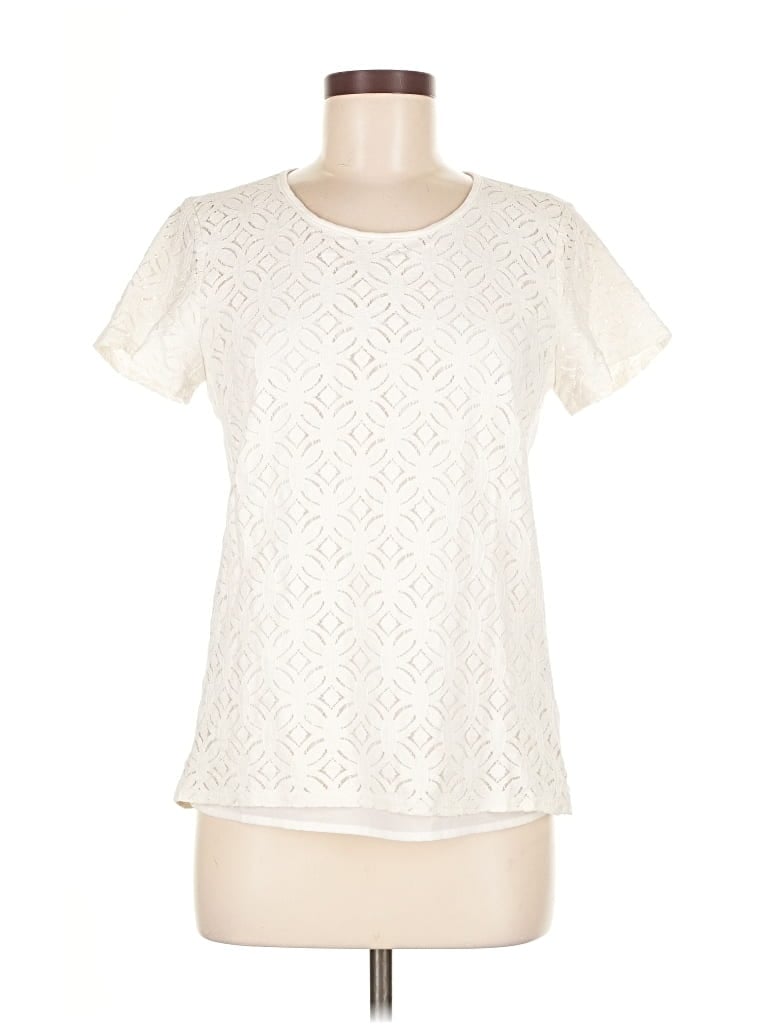 Pre-owned Market & Spruce Short Sleeve T-shirt In White