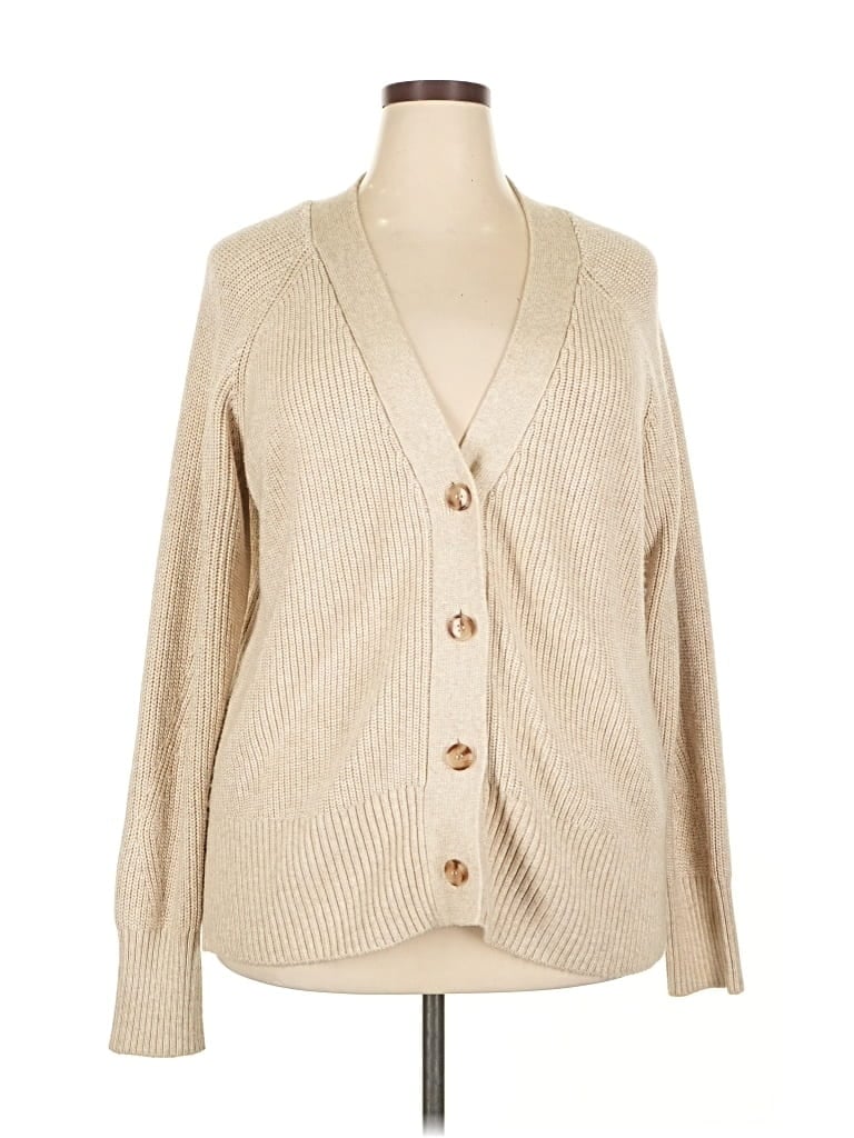 Pre-owned Lane Bryant Cardigan Sweater In Brown