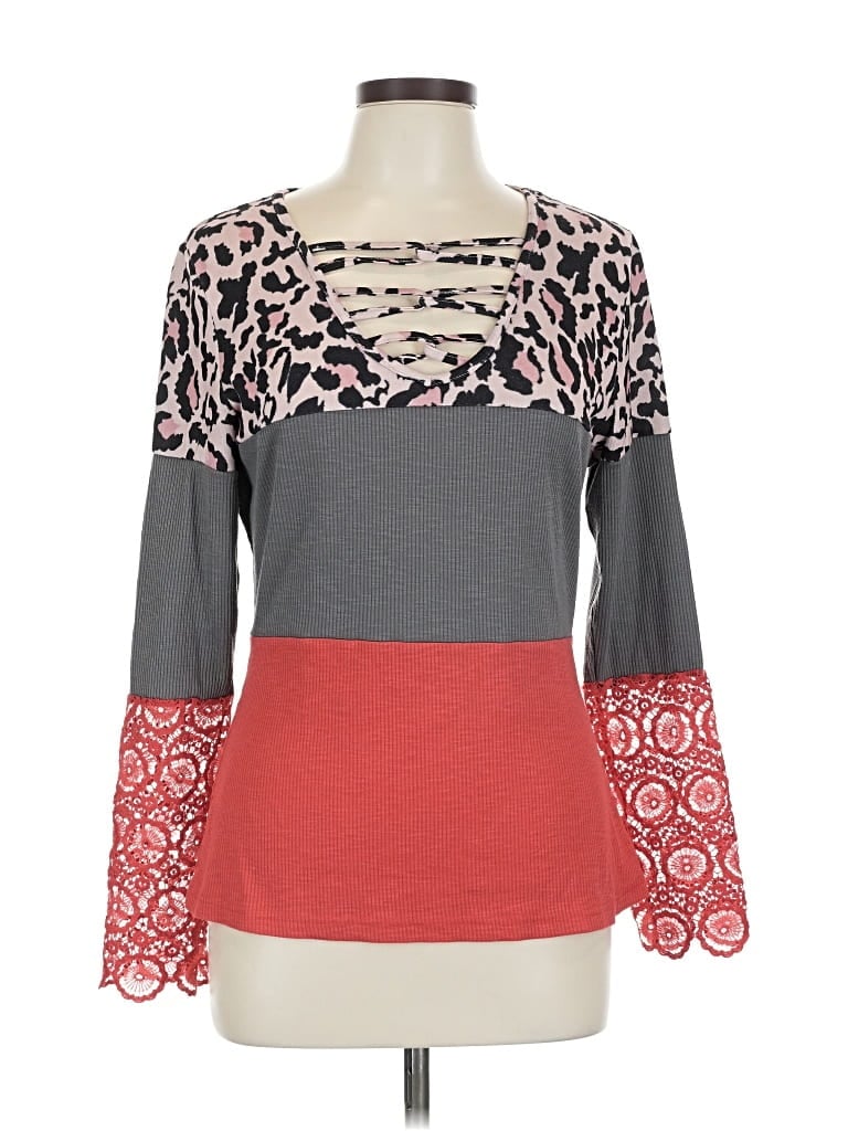 Pre-owned Unbranded Long Sleeve T-shirt In Red