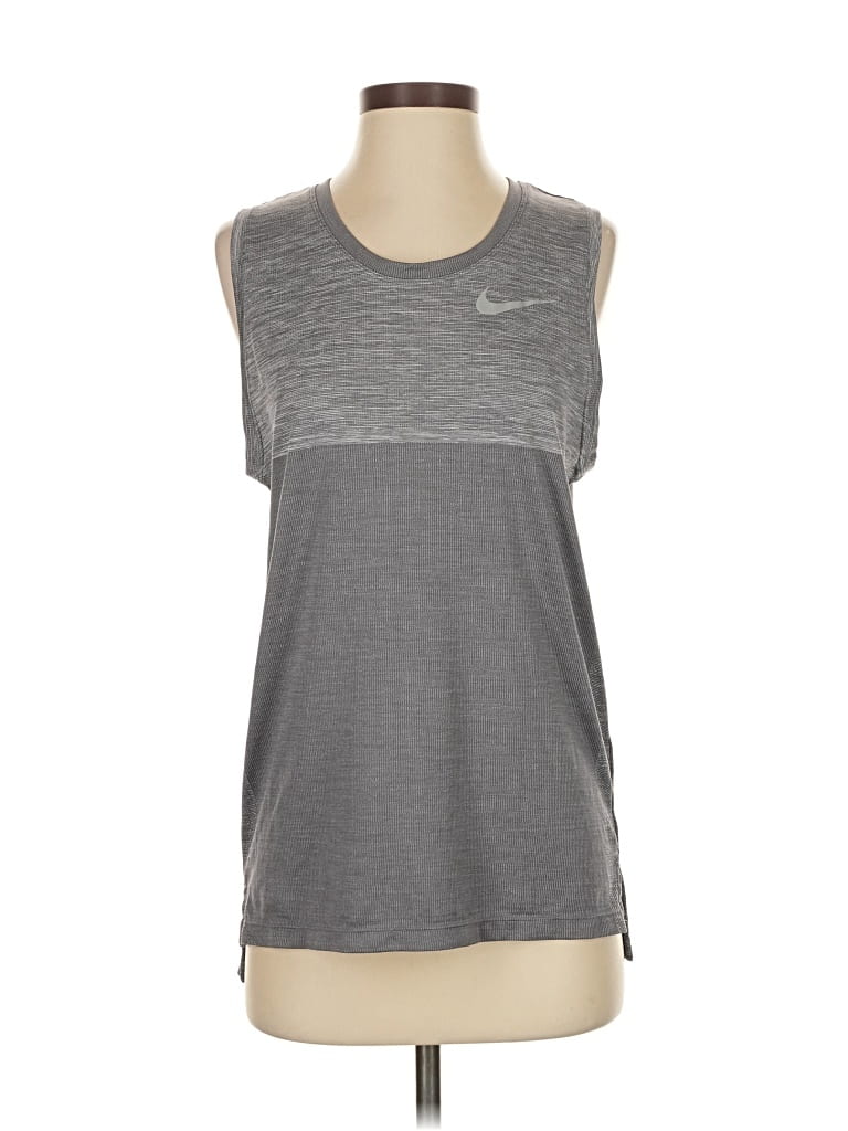 Pre-owned Nike Active Tank Top In Gray