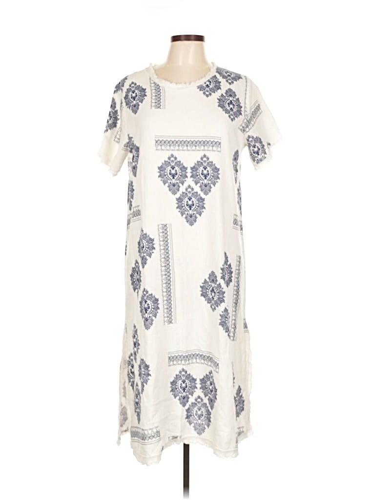 Pre-owned Assorted Brands Casual Dress In White