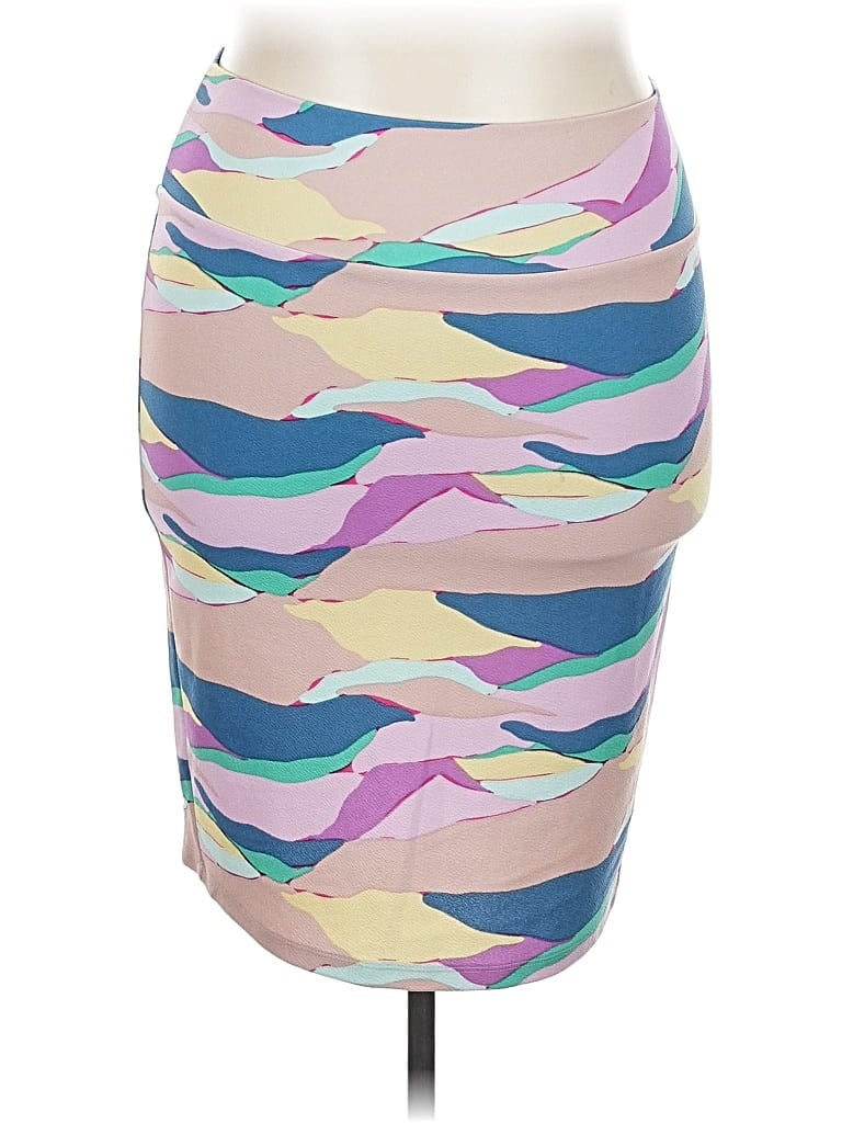 Pre-owned Lularoe Casual Skirt In Purple