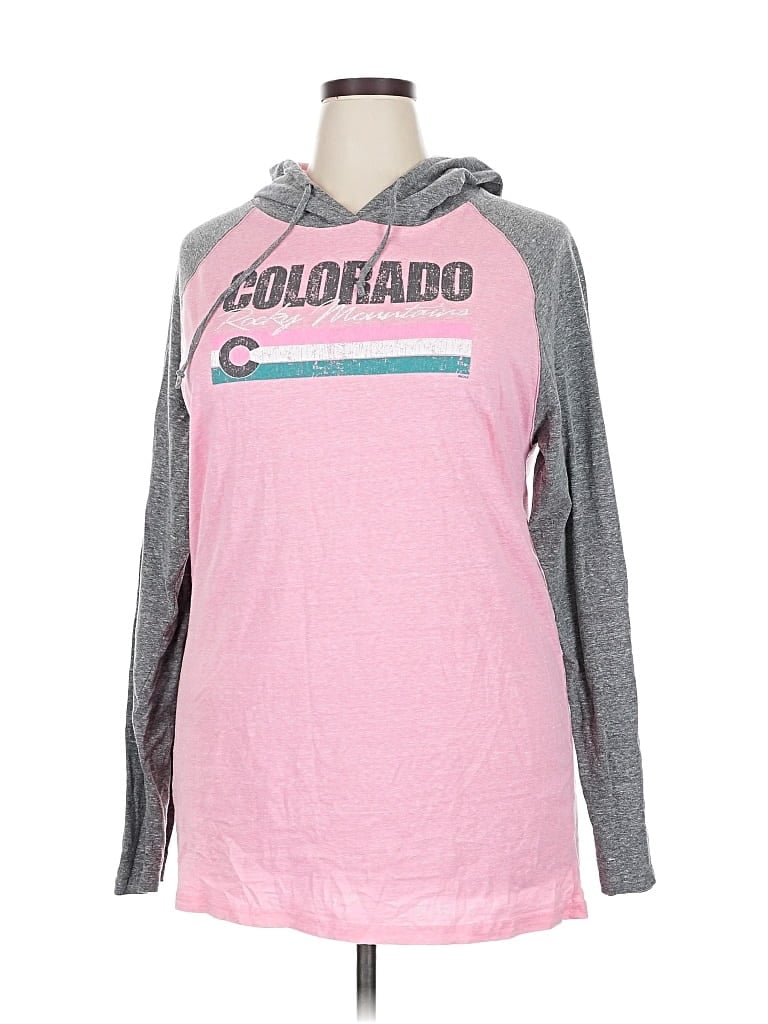 Pre-owned Bca By Rebecca Virtue Pullover Hoodie In Pink