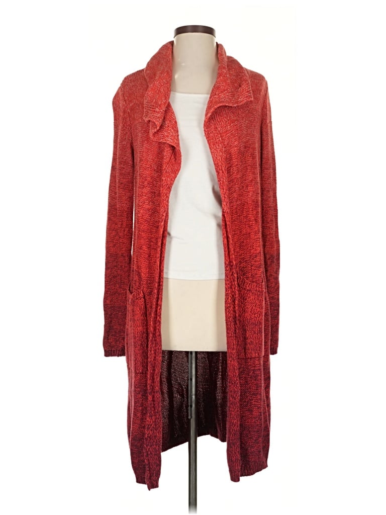 Pre-owned Lucky Brand Cardigan Sweater In Red