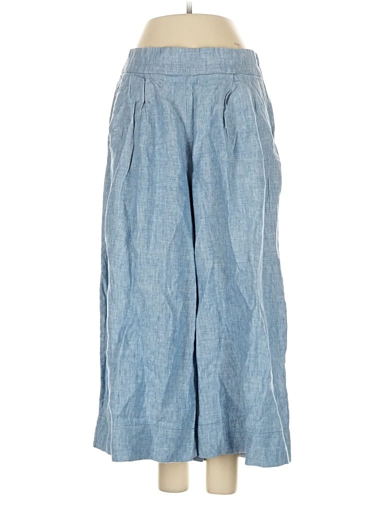 Pre-owned Gap Linen Pants In Blue