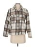 MELLODAY Plaid Ivory Tan Jacket Size S - photo 1