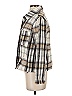 MELLODAY Plaid Ivory Tan Jacket Size S - photo 5