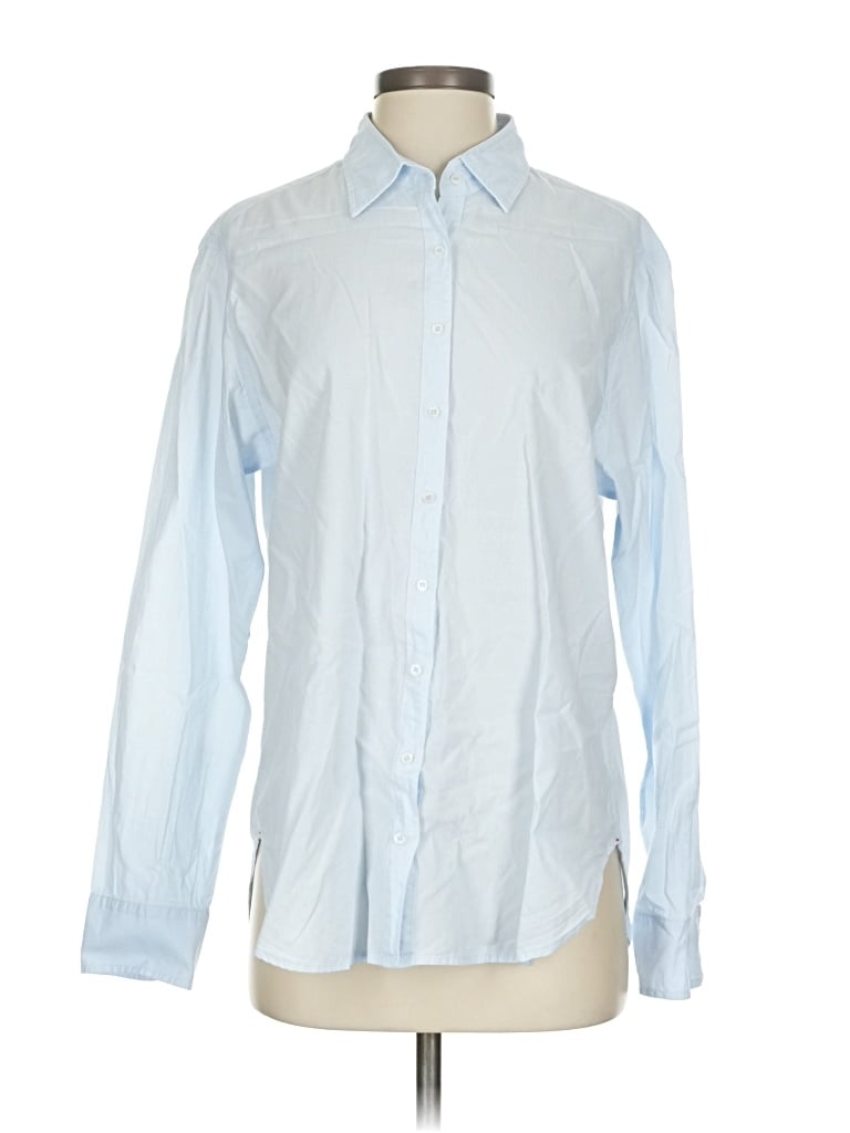 Pre-owned Xirena Long Sleeve Button Down Shirt In Blue