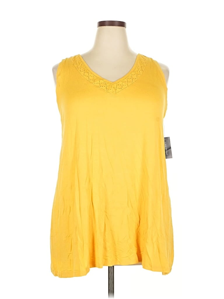 Lane Bryant Sleeveless T-shirt In Yellow
