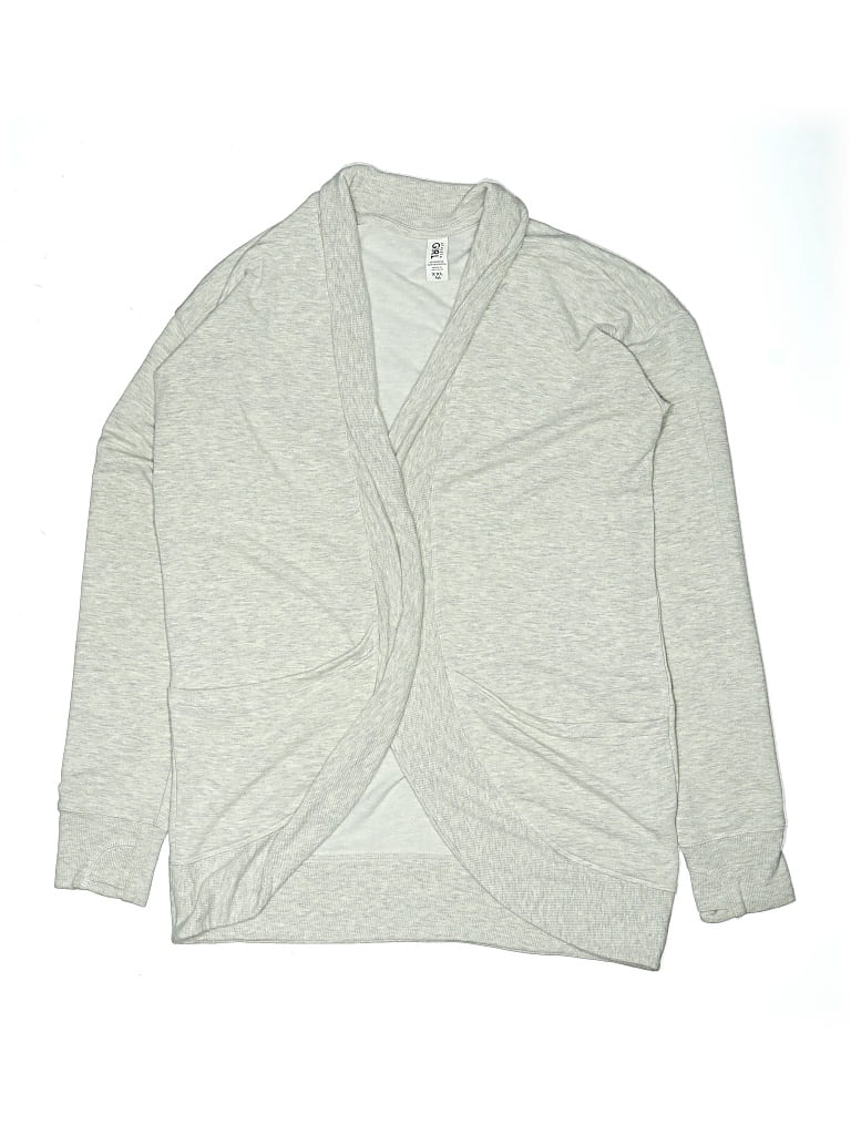 Pre-owned Athleta Girl Kids' Cardigan Sweater In Green