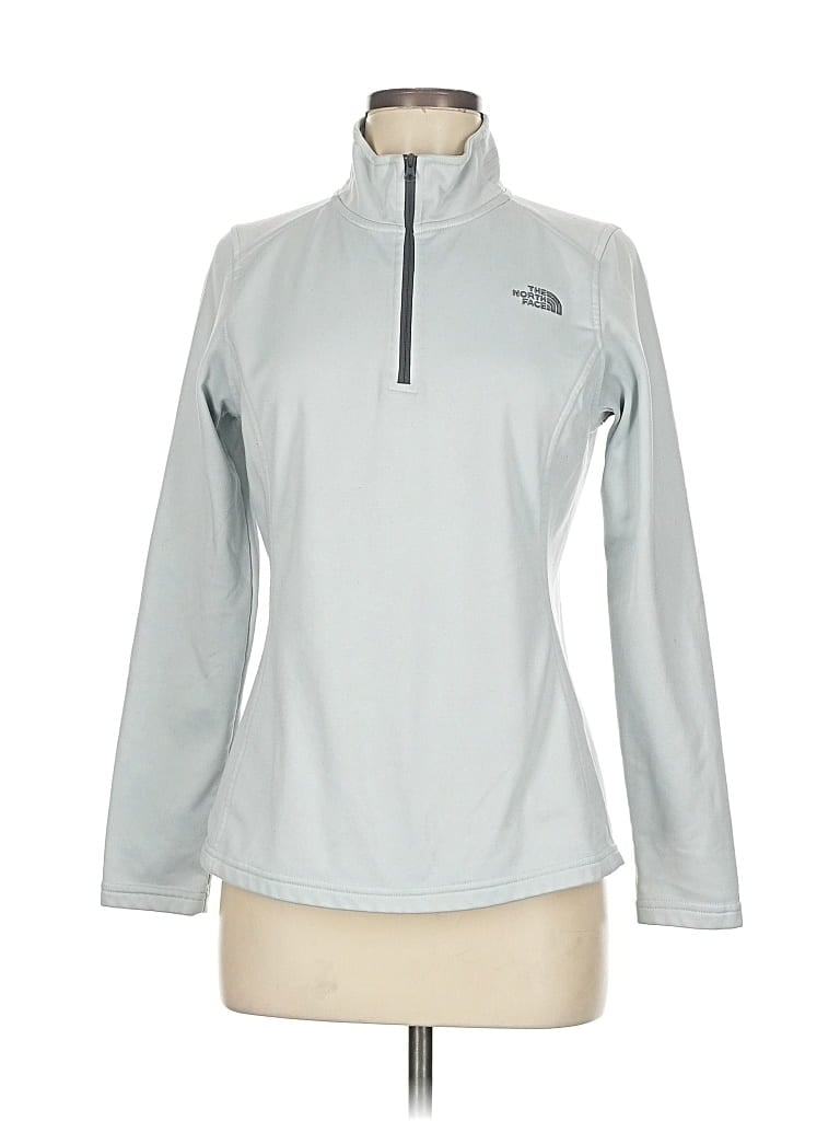 Pre-owned The North Face Long Sleeve T-shirt In Silver