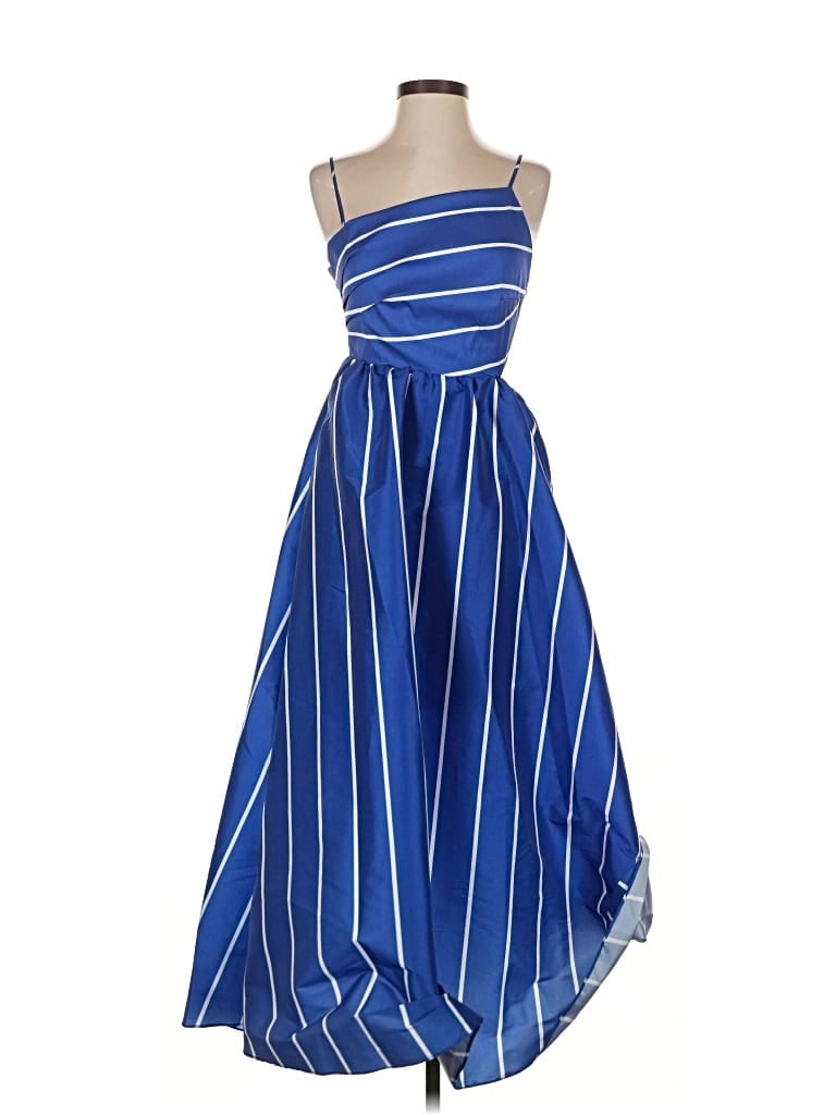Pre-owned J.crew Collection Cocktail Dress In Blue