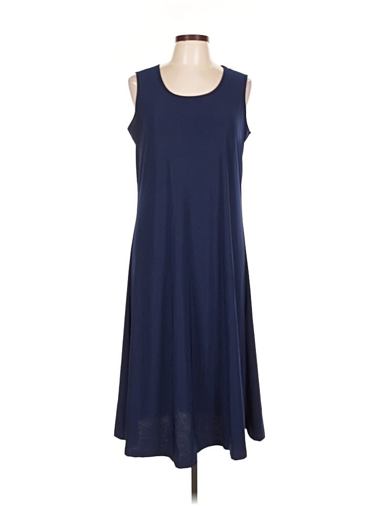 Pre-owned Attitudes By Renee Casual Dress In Blue