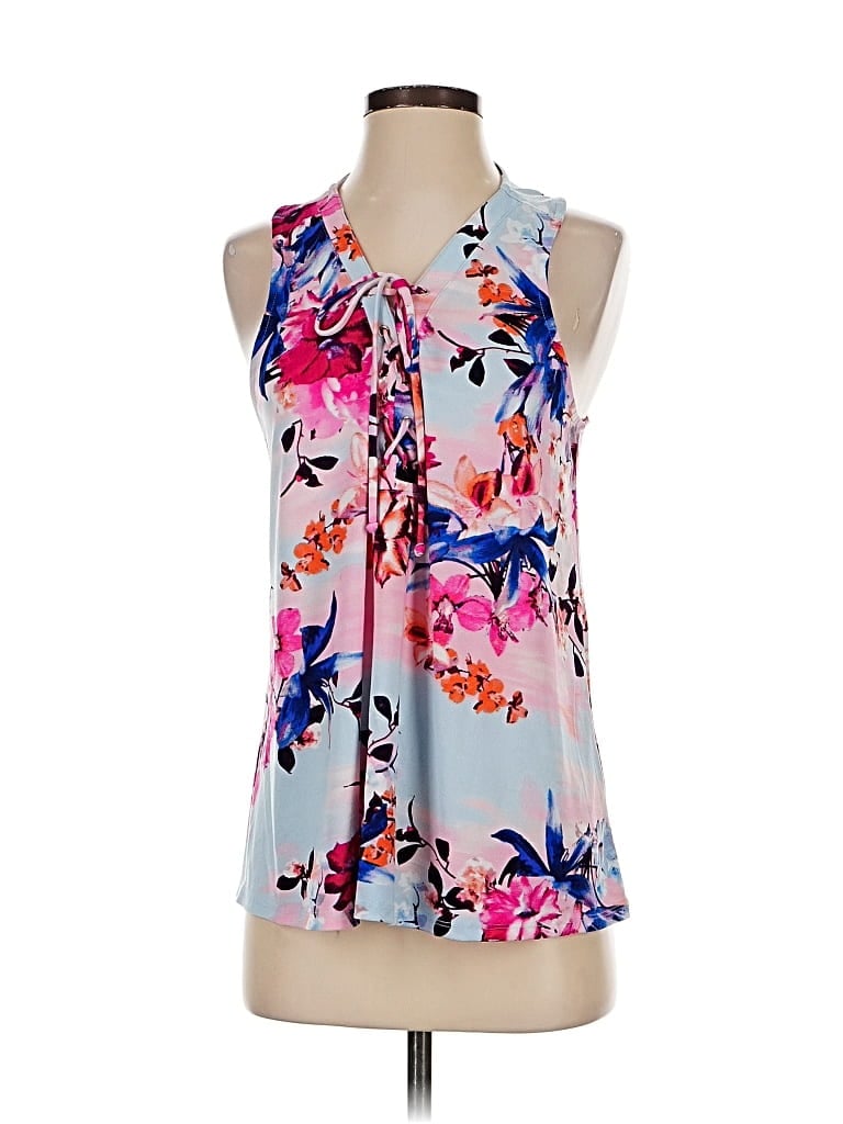 Pre-owned Jennifer Lopez Sleeveless Blouse In Blue