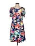 DKNY Print Blue Casual Dress Size 12 - photo 1