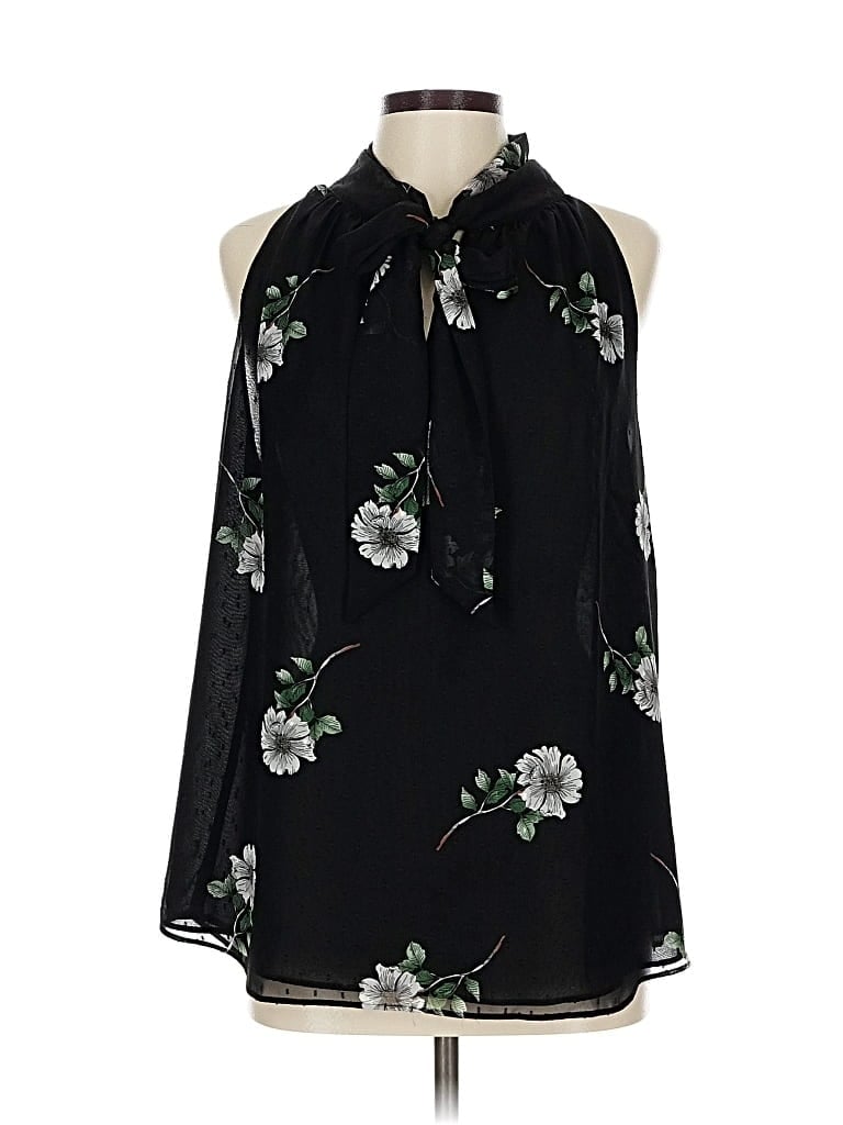 Pre-owned Banana Republic Sleeveless Blouse In Black