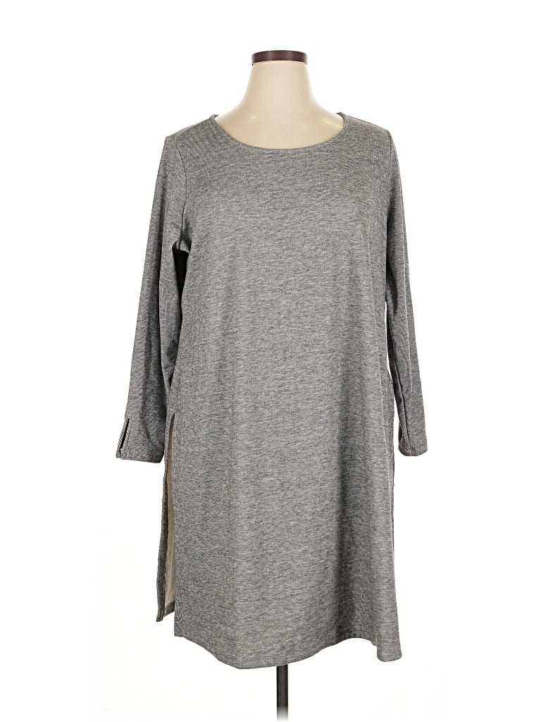 Pre-owned Attitudes By Renee Casual Dress In Gray
