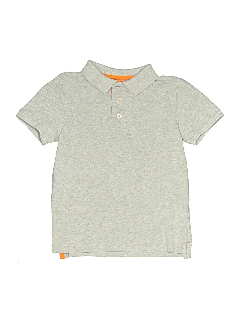 Pre-owned Boden Kids' Short Sleeve Polo Shirt In Gray