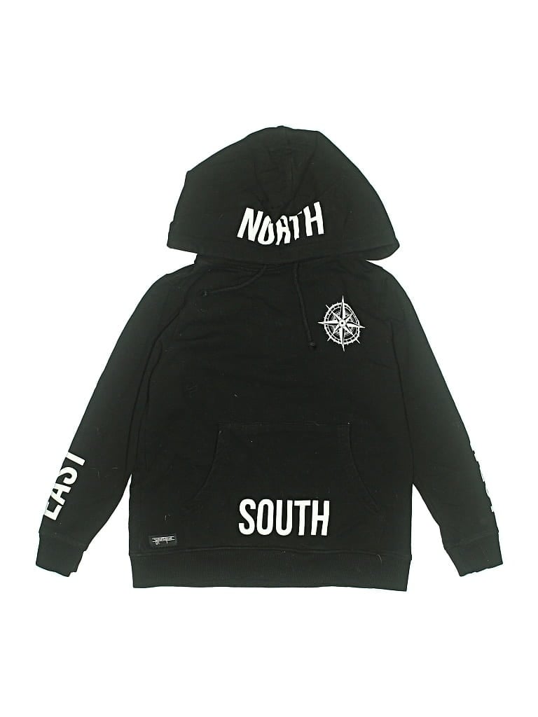 Pre-owned Yporqué Kids' Pullover Hoodie In Black