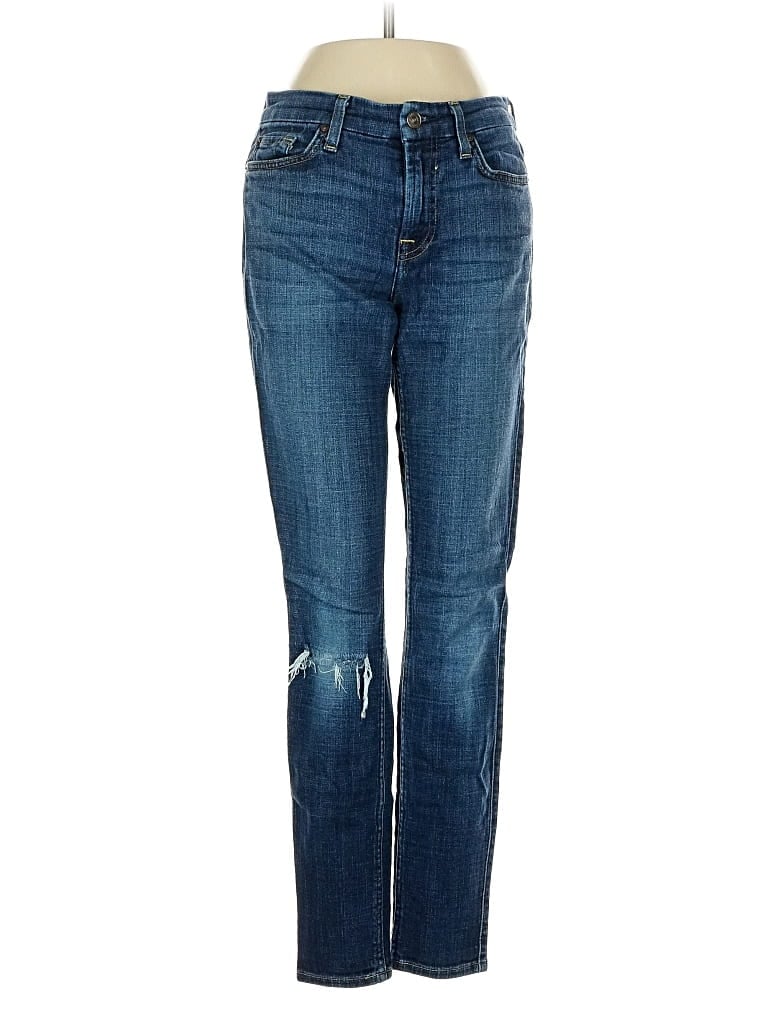 Pre-owned 7 For All Mankind Jeans In Blue