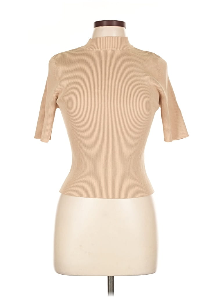 Pre-owned Bailey44 Short Sleeve Turtleneck In Brown