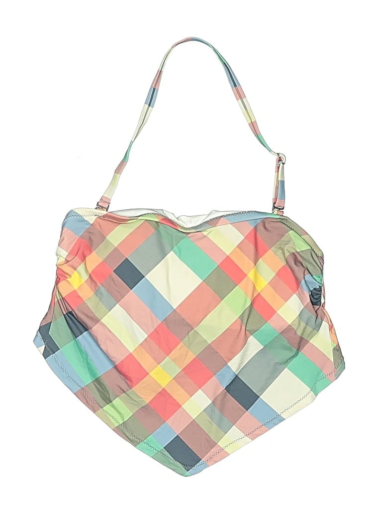 Pre-owned Sperry Top-sider® Swimsuit Top Green Argyle Pattern Swimwear