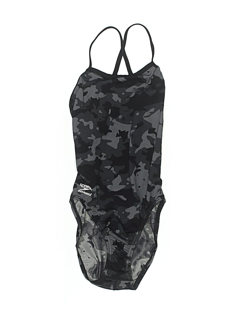 Pre-owned Speedo One Piece Swimsuit In Black